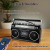 Retro Classic 80s Style Portable Boombox with Cassette Player Recorder, AM/FM/SW1/SW2 Radio, Bluetooth, USB/Micro SD Slots, Headphone Jack, 24W Dual Full-Range High Bass Speakers view 4