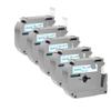 5Pcs Adhesive Label Tape Compatible with MK-231 M-K231 MK-131 for PT-70 PT-80 Label Printers(5PK Blue on White) view 1