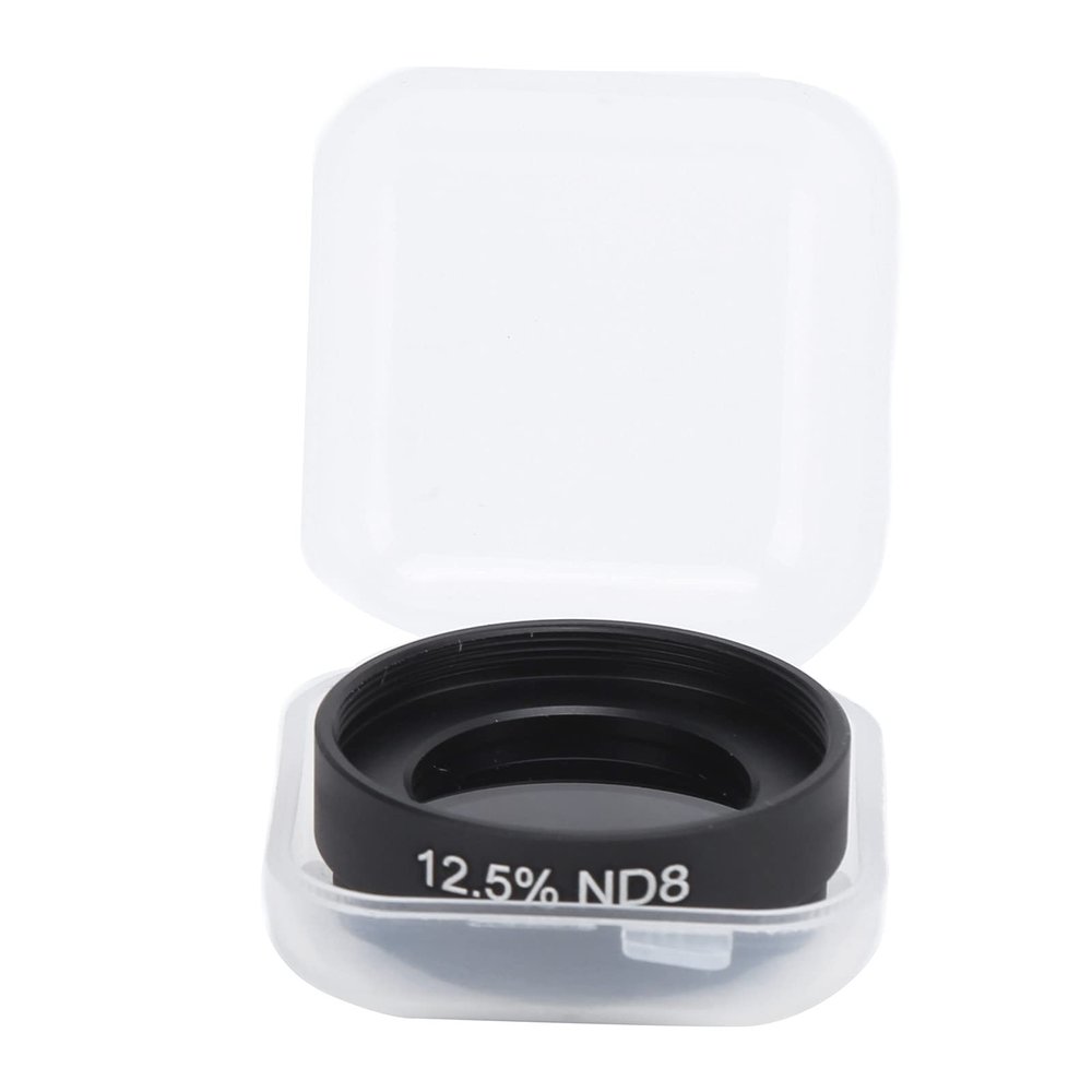 Mtlavishness 1.25 Inch Telescope Moon Filter Neutral Density ND Filter for Astronomical Telescope Eyepiece High Definition Acrylic with Good Light Transmittance Reduce Brightness (12.5% ND8)