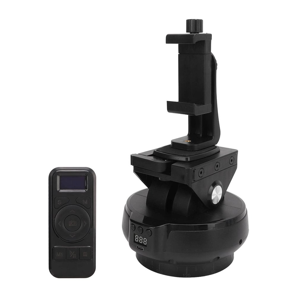 2.4G Motorized Panoramic Tripod Head Remote Control Pan Tilt Motorized Panoramic Head for Mobile Phone Camera Pan Rotation and Pit Motorized Panoramic Tripod HeadMotorized