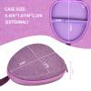 GWCASE Universal Headphone Case for JLab/for JBL Tune 510BT 720BT 770NC 520BT/ for Sony WH-CH520 WH-CH720N/ for BERIBES/for Soundcore Q20i Over-Ear Headphones,Stylish Design- Purple(Case only) view 3