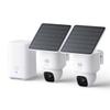 eufy Security SoloCam E30, 2-Cam Kit, Security Cameras Wireless Outdoor, Solar Camera Outdoor Wireless, 360 Pan, AI Tracking, 2K Clarity, No Monthly Fee (Renewed) view 1