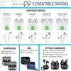 (5 Pack Straps + 4 Pack EarHook+1 Pack Lanyard) Ultra Strong Magnetic AirPods Straps,Anti-Lost Cord for 4rd Pro 1st 2nd 3rd AirPods 1st 2nd Silicone Sports Lanyard and Ear Hook view 2