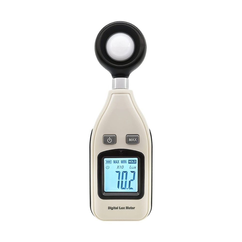 Light Meter 20-20000 Lux Lumens Digital Light Meter USB Measuring Instrument, Light Meter Digital Lighting Meter Handheld Ambient Temperature Meter