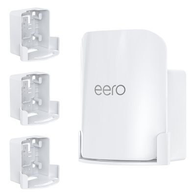 Wall Mount for eero Pro 7 Tri-band Mesh Wi-Fi 7 Router Space-Saving Holder with Cable Management, Easy to Install Includes Screws, Compatible Only with eero Pro 7 for Wall & Outlet Mounting (3 Pack)
