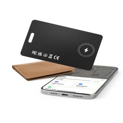 Air Tracker Tag for Wallet, Wallet Tracker Card for Apple Find My (iOS Only), Bluetooth Tracker Key Finder with Rechargeable, Worldwide Tracking for Bags, Passport