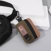 Chic Velvet Headphone Case for OnePlus Buds Pro 2, Dual-Tone Zipper Storage Bag - Soft Full Coverage Protective Pouch, Compact Portable Earphone Accessories Organizer view 2