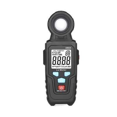 Light Meter 100,000 LUX Digital Light Meter Light Meter Digital Illuminator Handheld Ambient Temperature Meter, Suitable for Room, Supermarket, Farm, Enterprise Ambient Light Sensor
