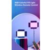 YUYUFA RGB LED Video Light Photography 0-360 Full Color Fill Lighting Lamp Panel CRI95+ 3000-6500K for Shooting Live Streaming(E) view 3