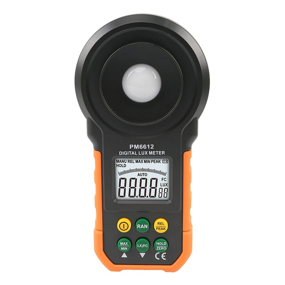 Light Meter Photography Digital Light Meter Integrated Light Meter Handheld Light Meter PM6612L/PM6612 Lux/Fc Light Meter Environmental Tester(Pm6612)
