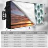 DOME-SPACE Abstract Peacock Feathers Outdoor TV Cover for Outside Flat Screen Televisions, Bohemian Green Bird Weatherproof TV Screen Protector with Zipper for 70 to 75 Inch Screens view 2