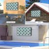 DOME-SPACE Abstract Peacock Feathers Outdoor TV Cover for Outside Flat Screen Televisions, Bohemian Green Bird Weatherproof TV Screen Protector with Zipper for 70 to 75 Inch Screens view 4