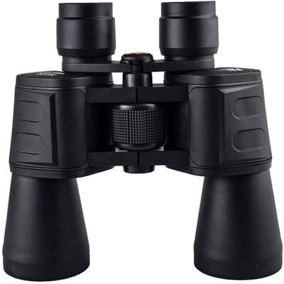 20X50 Binoculars-10X HD Large Field of View FMC Multi Green Coated Flat Shoulder Shape Binoculars for Birds Watching Hunting