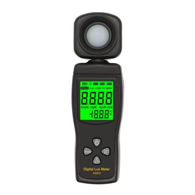 Light Meter 0~200000lux Range Light Meter Pocket Design Light Meter Lux/Fc Light Meter Tester Environmental Test Gray Handheld Solar Power Tester