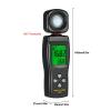 Light Meter 0~200000lux Range Light Meter Pocket Design Light Meter Lux/Fc Light Meter Tester Environmental Test Gray Handheld Solar Power Tester view 4
