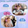 awatrue Kids Headphones, 74/85dB Safe Volume Limit, Stereo Sound, Wired On-Ear Headphones for Kids Boys Girls, 3.5mm Jack for Tablet, iPad, Kindle, YOTO Player, Airplane Travel, Pink view 3