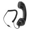 Retro Phone Handset, Radiation Proof Cell Phone Receiver Multifunction Handheld Receiver Computer, Mobile Phones (Black) view 2