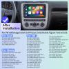 Car Radio for VW Volkswagen Seat Golf Passat Jetta Beetle Tiguan Touran EOS 8" Touchscreen CarPlay Upgrade Bluetooth Stereo with Android Auto GPS Navigation WiFi FM Backup Camera view 3