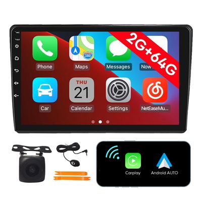 [2G 64G] Android Car Stereo FM Radio Carplay Android Auto 9" Touchscreen Headunit Media Player with Backup Camera for Toyota Auris 2014