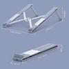 A1DFDFGOQSFG Laptop Stand,Laptop Holder Recliner Portable Foldable Laptop Riser Computer Holder Adjustable Laptop Notebook Stand Ventilated, Silver, Compatible with 11'' -15.6'' view 2