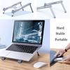 A1DFDFGOQSFG Laptop Stand,Laptop Holder Recliner Portable Foldable Laptop Riser Computer Holder Adjustable Laptop Notebook Stand Ventilated, Silver, Compatible with 11'' -15.6'' view 4