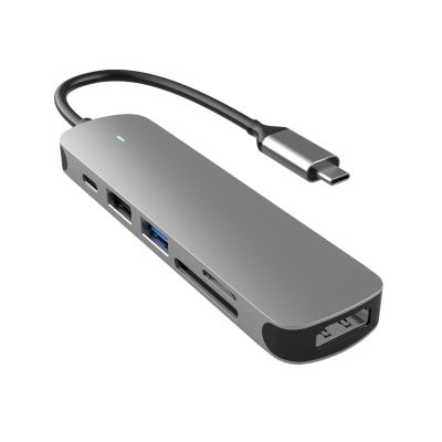 4/6Port USB C Expander USB3.0 Hubs Type C Splitter Type C Dock Multiports Adapter USB Expander for Phone Tablets