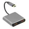 2/4 in 1 USB C Docking Station Two 4K 60Hz 30Hz Adapter with USB3.0 Hubs for Laptop view 1