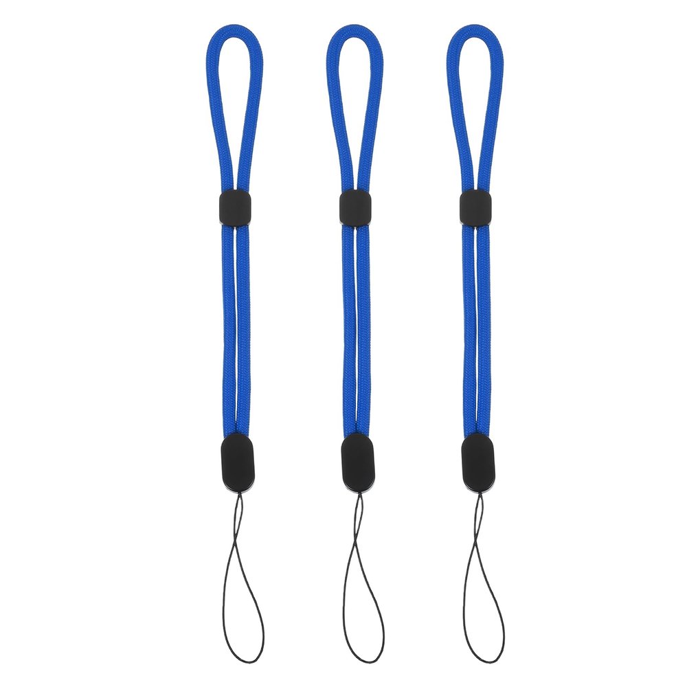 PATIKIL Camera Wrist Strap, 3Pcs Adjustable Nylon Phone Wristlet Straps Lanyard String for Camera Keys Keychain Phone USB Wallet, Pure Dark Blue