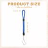 PATIKIL Camera Wrist Strap, 3Pcs Adjustable Nylon Phone Wristlet Straps Lanyard String for Camera Keys Keychain Phone USB Wallet, Pure Dark Blue view 2
