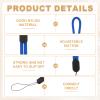PATIKIL Camera Wrist Strap, 3Pcs Adjustable Nylon Phone Wristlet Straps Lanyard String for Camera Keys Keychain Phone USB Wallet, Pure Dark Blue view 3