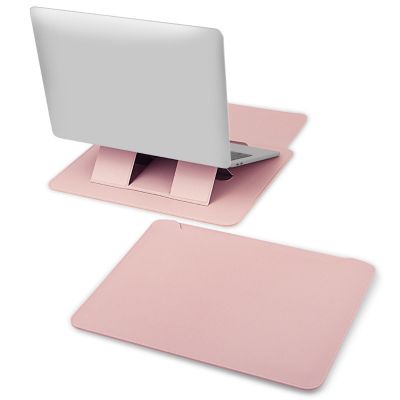 13/14inch Laptop Sleeve Case PU Leather Bag Stand for 13inch 14inch PC Laptop Tablets