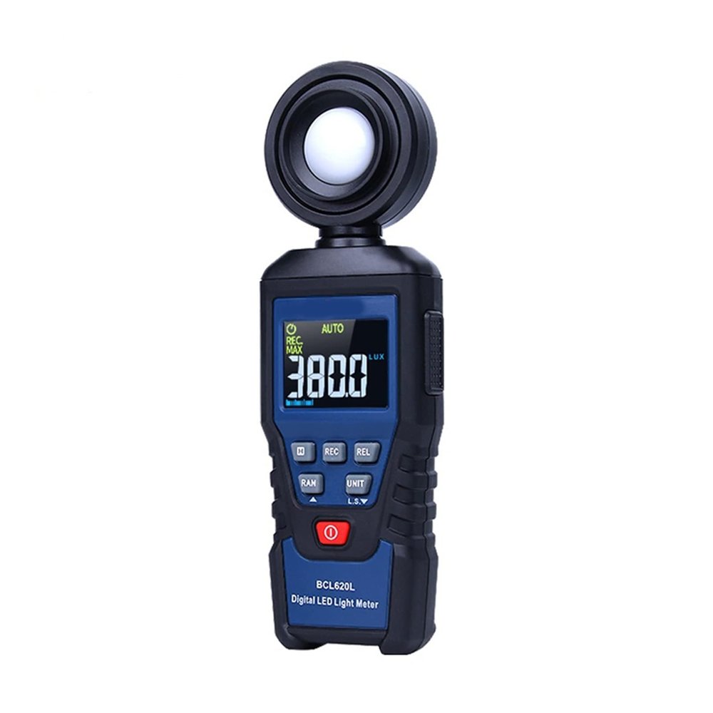 Digital Photometer Photographic Lighting Test Photometer Handheld LED Photometer Data Retention Precision Photometer Suitable for Supermarkets, Beaches, Farms(BCL620)