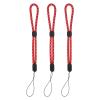 PATIKIL Camera Wrist Strap, 3Pcs Adjustable Nylon Phone Wristlet Straps Lanyard String for Camera Keys Keychain Phone USB Wallet, Red Jacquard view 1