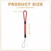 PATIKIL Camera Wrist Strap, 3Pcs Adjustable Nylon Phone Wristlet Straps Lanyard String for Camera Keys Keychain Phone USB Wallet, Red Jacquard view 2