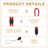 PATIKIL Camera Wrist Strap, 3Pcs Adjustable Nylon Phone Wristlet Straps Lanyard String for Camera Keys Keychain Phone USB Wallet, Red Jacquard view 3