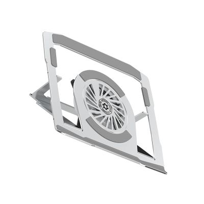 Adjustable Aluminum Laptop Stand With Cooling Fan For 22in Laptop Portable Notebook Coolers Effective Heat Dissipation