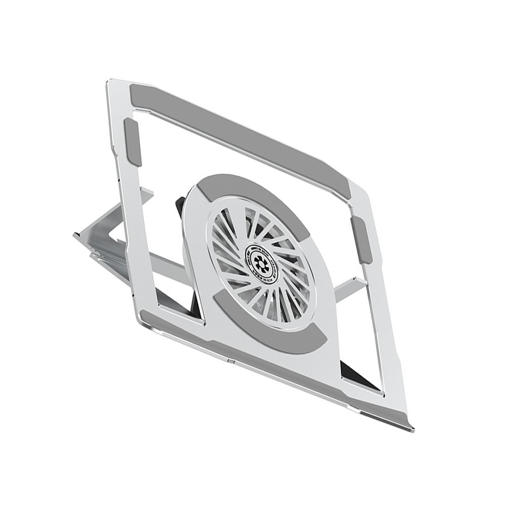 Adjustable Aluminum Laptop Stand With Cooling Fan For 22in Laptop Portable Notebook Coolers Effective Heat Dissipation