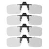 MECCANIXITY 2 Pcs Polarized Clip-on 3D Glasses, Passive Circular 3D Viewing Glasses Frames for Anaglyph Movies Theater Games TV Photo Projector view 1