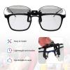 MECCANIXITY 2 Pcs Polarized Clip-on 3D Glasses, Passive Circular 3D Viewing Glasses Frames for Anaglyph Movies Theater Games TV Photo Projector view 4