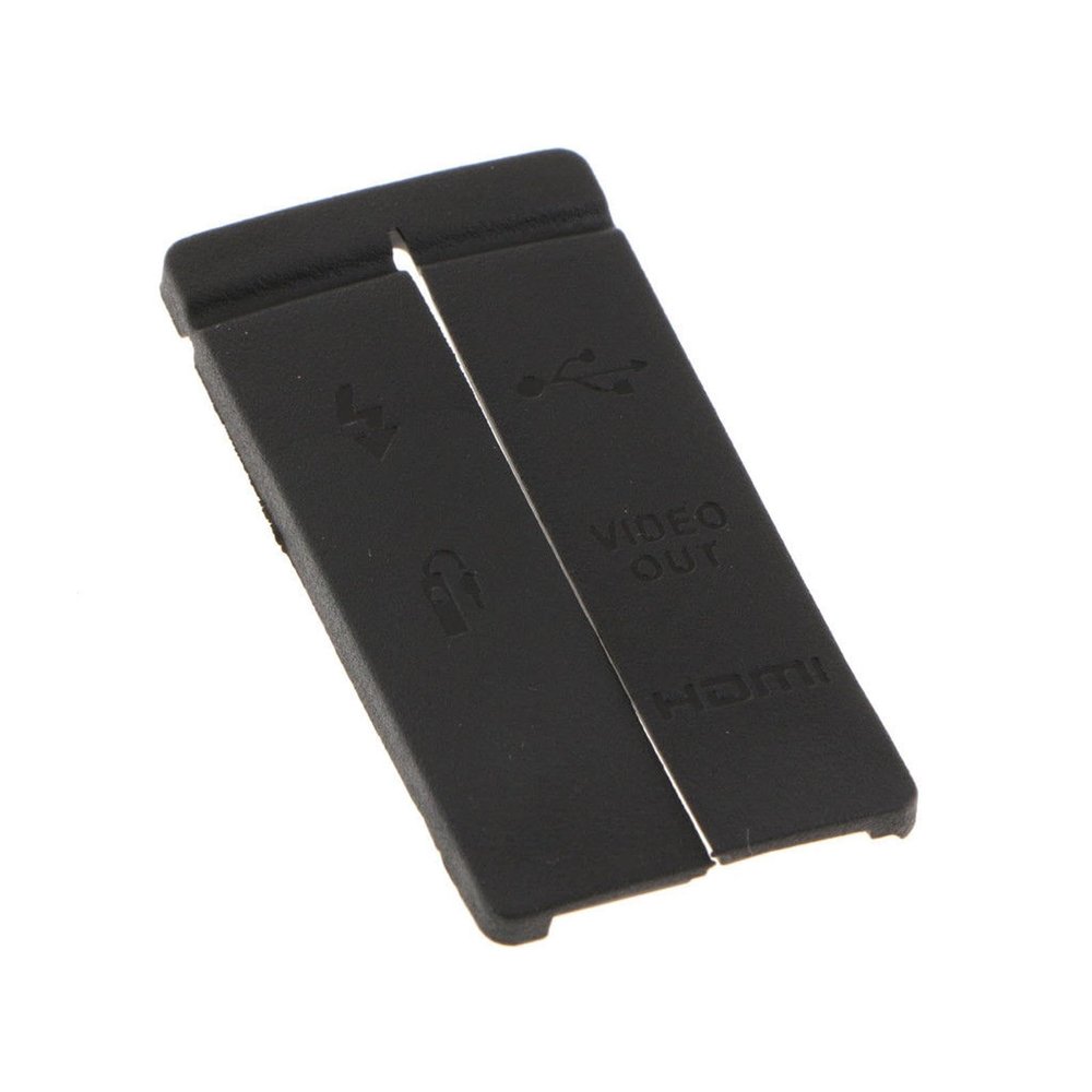 Replacement USB HD AV Video Out MIC Rubber Door Cover Part for Canon 50D Black Camera Accessory