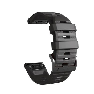 1PCS 26mm 22mm Silicone Strap For Garmin Fenix E 8 7X 7 Pro 6 6X 5 5X Plus/Epix Pro Gen 2/Descent G2(Style1 Black,1PCS QuickFit 22mm)