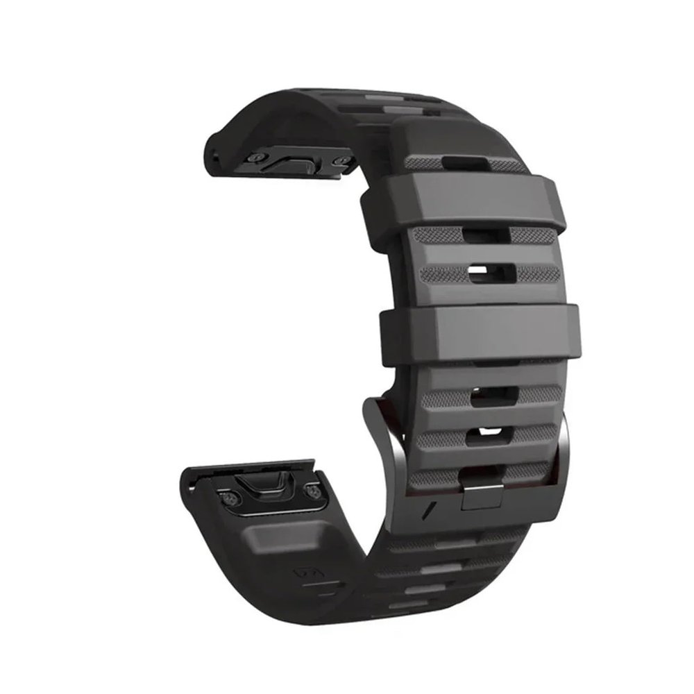 1PCS 26mm 22mm Silicone Strap For Garmin Fenix E 8 7X 7 Pro 6 6X 5 5X Plus/Epix Pro Gen 2/Descent G2(Style1 Black,1PCS QuickFit 22mm)