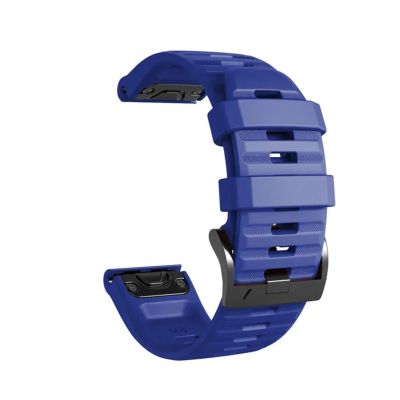 1PCS 26mm 22mm Silicone Strap For Garmin Fenix E 8 7X 7 Pro 6 6X 5 5X Plus/Epix Pro Gen 2/Descent G2(Style1 Blue,1PCS QuickFit 22mm)