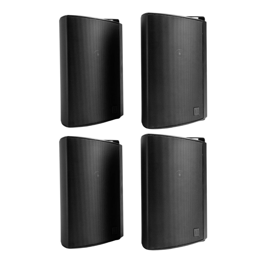 Definitive Technology Dymension AW-450 Outdoor Speaker Bundle 2 Pairs, All-Weather IP66 Surface-Mount Wired Speakers with 4.5" Woofer, 1 Tweeter & Passive Bass Radiator (Black)