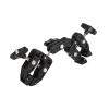 Akozon Double Camera Clamp 360 Degree Dual Clamp Camera Mount for Photography Studio Accessories view 1