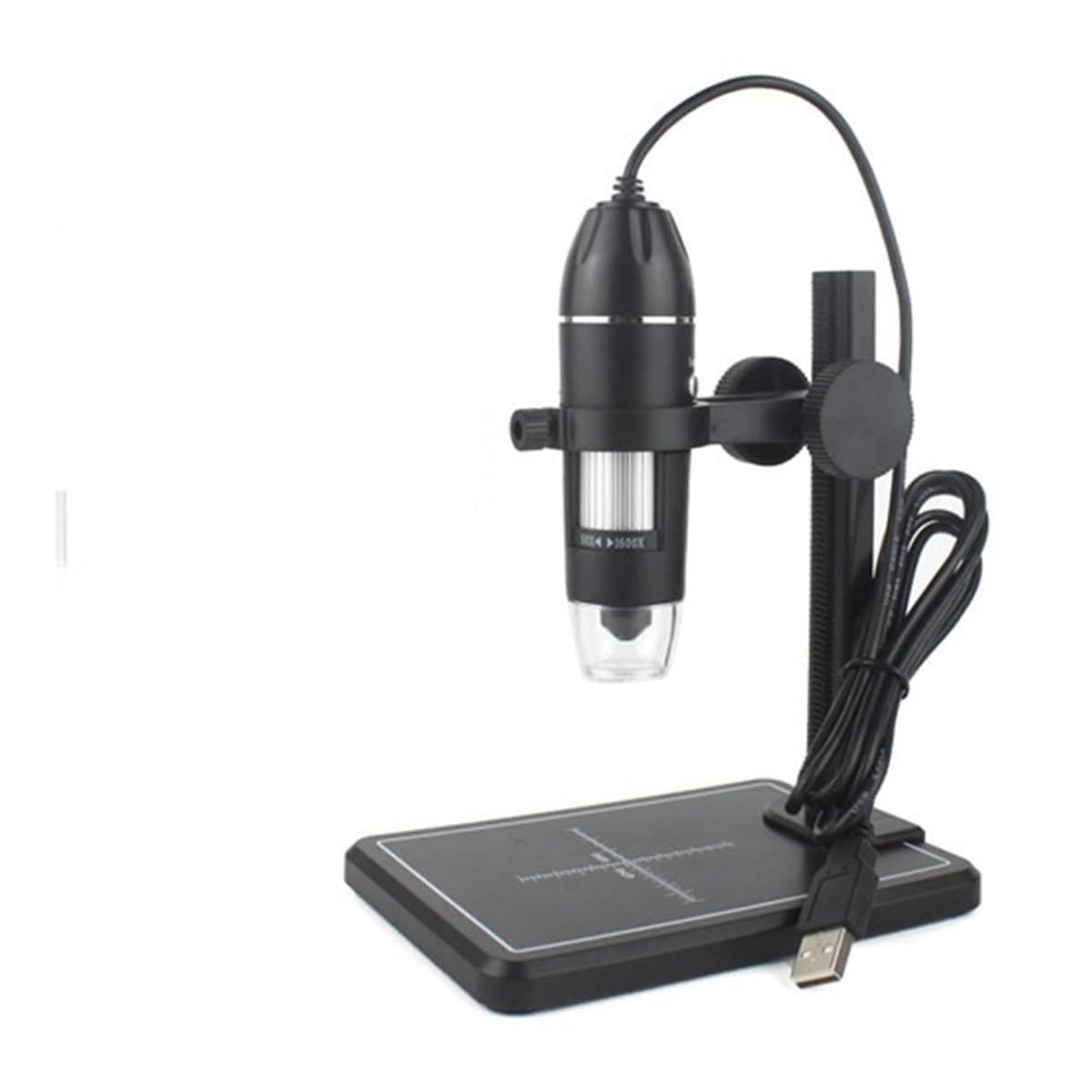 JOEBO Microscope Kit 1600X USB Digital Microscope 8 LEDs Electronic Microscope Zoom Camera Magnifier Microscope Lens Adapters(A,500X)