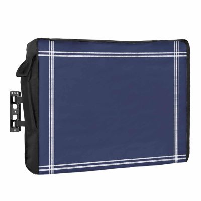 Big buy store Outdoor TV Cover 32 Inch Solid Blue Color TV Enclosure Dark Blue TV Covers for Outside TV Display Screen Protector with Remote Control Pocket Home Decor