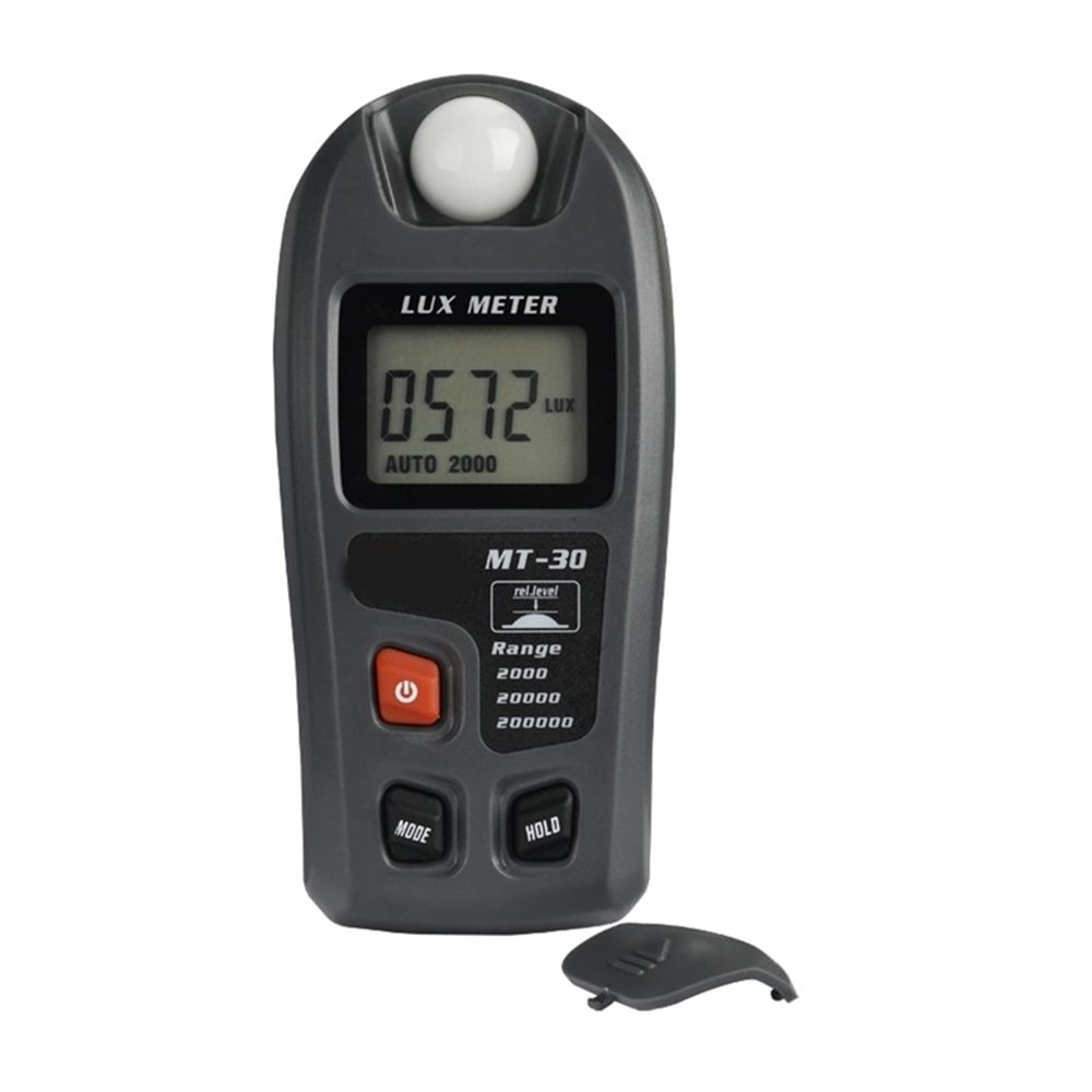 Light Meter 0~200,000lux Range Light Meter Pocket Design Light Meter Lux/fc Photometer Tester Environmental Testing