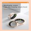 Oucscru Smart Ring for Women Man, Health Fitness Tracker, IP68 Waterproof Sleep Tracker with Charging Case and Ring Protector, No Subscription Fee for iPhone & Android (White, 11#) view 4