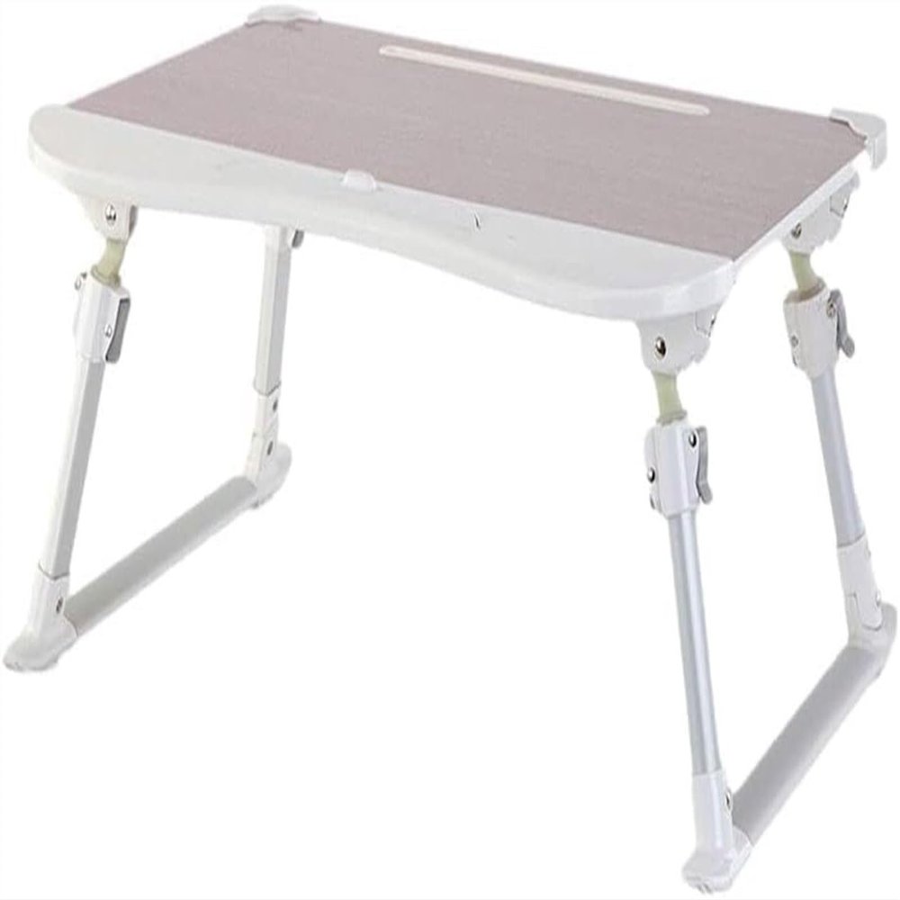 Adjustable Laptop Table for Bed  Portable Folding Desk Riser, Multi-Functional Notebook Stand, Ergonomic Tray for Bed, Sofa, and Floor(Khaki,65 * 46)